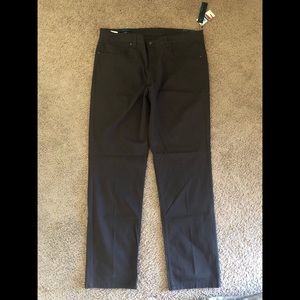 Perry Ellis Men’s Brown Pants Slim Fit/Stretch